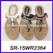 Sandalia india del pvc calza los zapatos desnudos de la playa de la muchacha zapatos sandalia del verano de las mujeres